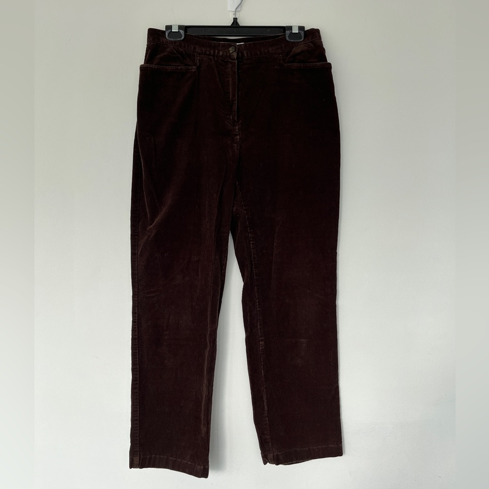 Chocolate brown corduroy trousers